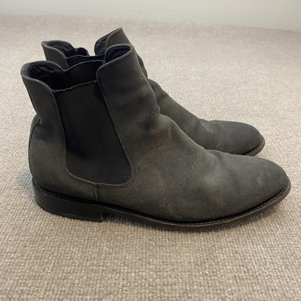 Thursday Boot Co. Chelsea Boots Mens Size 9.5 Gray Suede Ankle Pull On Casual